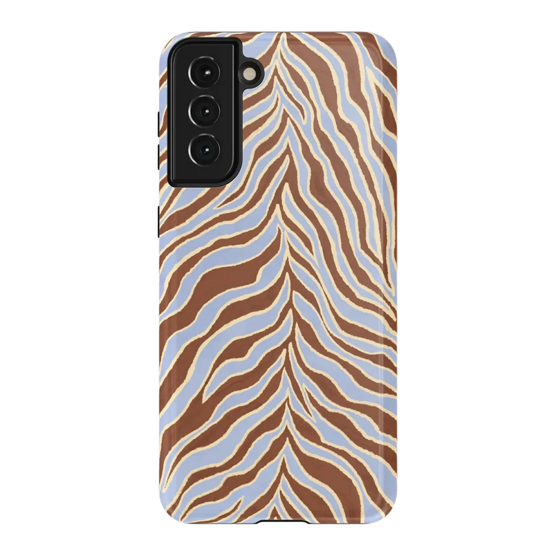 Untamed | Brown & Blue Zebra Case - Galaxy S21 Plus