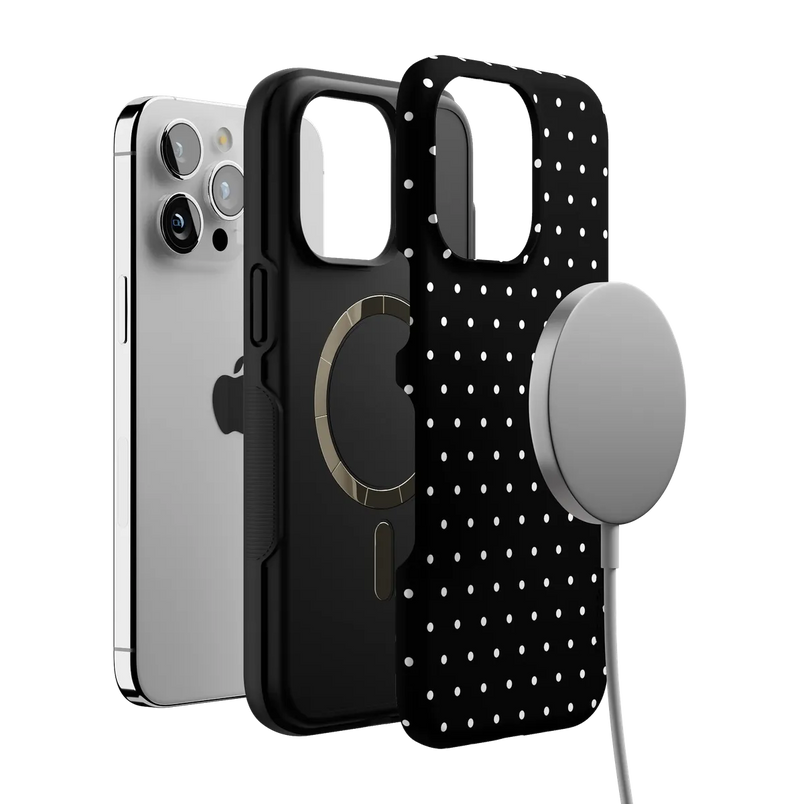 On the Dot | Black Polka Dot Case