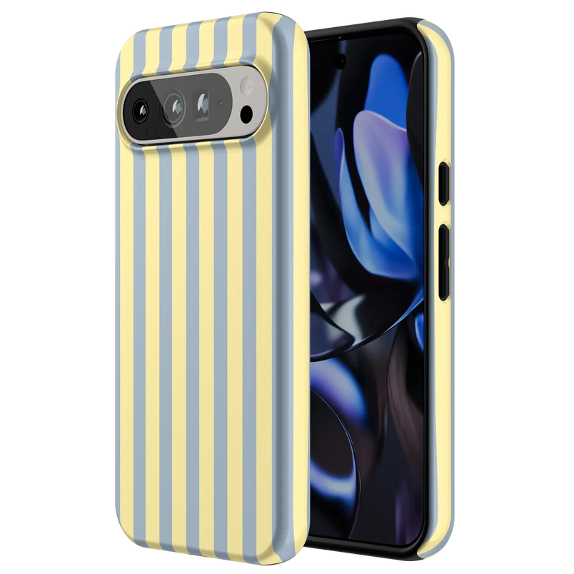 Coastline Stripes | Blue & Yellow Case
