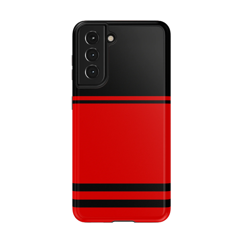 Go Canes | Black & Red Striped Case - Galaxy S21