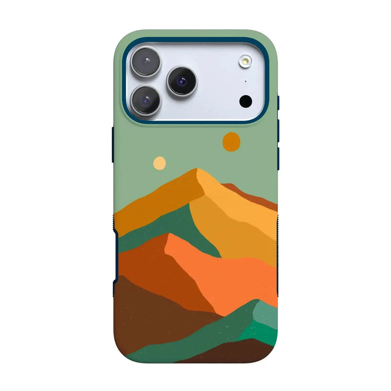 Endless Peaks | Colorblock Mountain Case iPhone Case get.casely Bold Flex + MagSafe® iPhone 17 Pro 