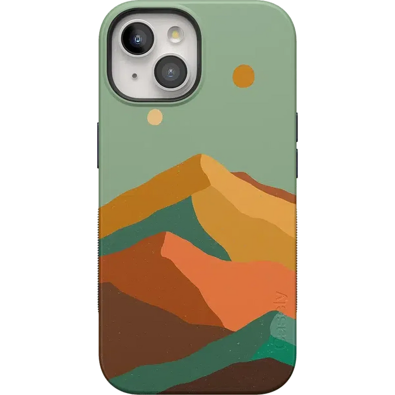 Endless Peaks | Colorblock Mountain Case iPhone Case get.casely Bold + MagSafe® iPhone 15 Plus