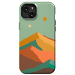 Endless Peaks | Colorblock Mountain Case iPhone Case get.casely Essential + MagSafe® iPhone 15 Plus 