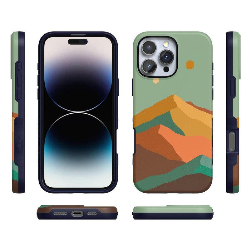Endless Peaks | Colorblock Mountain Case iPhone Case get.casely 