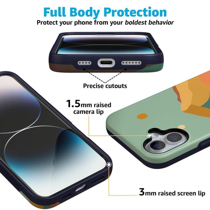 Endless Peaks | Colorblock Mountain Case iPhone Case get.casely 