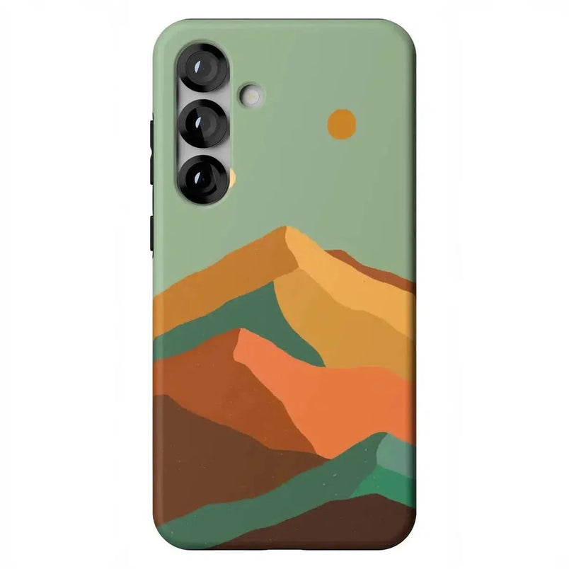 Endless Peaks | Colorblock Mountain Samsung Case Samsung Case Casetry Essential + MagSafe® Galaxy S25 Plus 