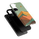 Endless Peaks | Colorblock Mountain Samsung Case Samsung Case Casetry 