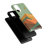 Endless Peaks | Colorblock Mountain Samsung Case Samsung Case Casetry 