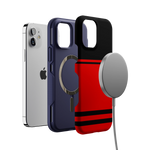 Storm Warning | Black & Red Stripes Case