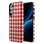 Scarlet Stitch | Red Houndstooth Case