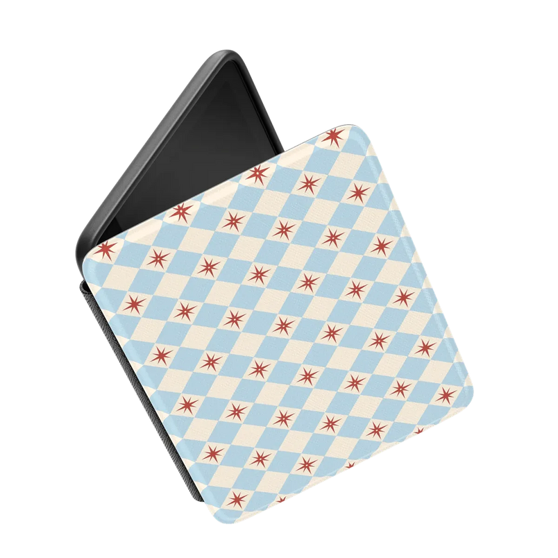 Chelsea Checker Starlight Tiles Kindle Case | Casely