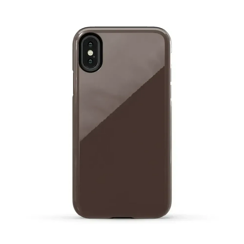 Espresso Brown | The Boyfriend Collection Phone Case get.casely Essential iPhone X / XS 