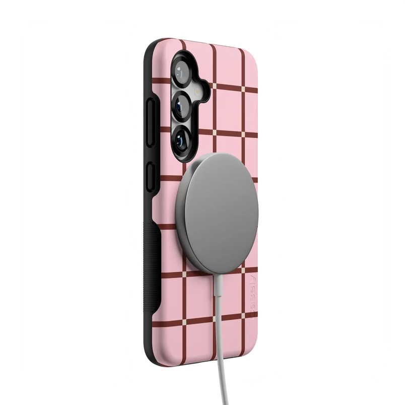 Uptown Gridlock | Pink Checkerboard Case