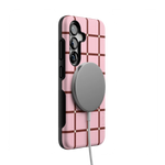 Uptown Gridlock | Pink Checkerboard Case