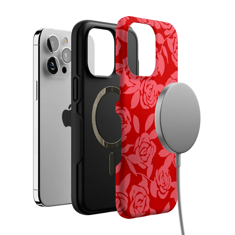 Final Rose | Red & Pink Floral Case