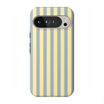 Coastline Stripes | Blue & Yellow Case - Google Pixel 10 Pro XL