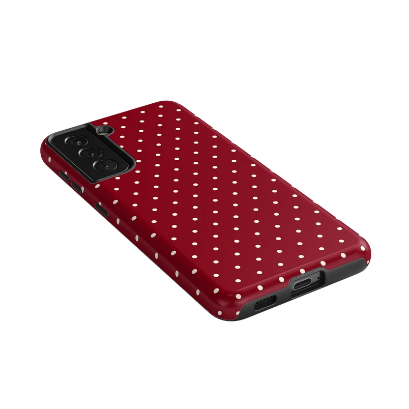 On the Dot | Maroon Polka Dot Case