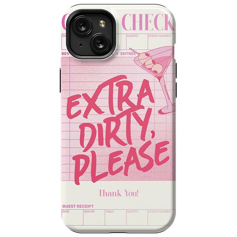 Extra Dirty Please | Fun on Weekdays Case iPhone Case get.casely Essential + MagSafe® iPhone 15 Plus