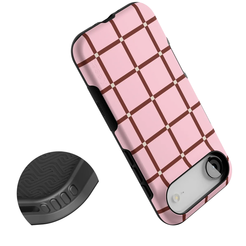 Uptown Gridlock | Pink Checkerboard Case
