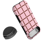 Uptown Gridlock | Pink Checkerboard Case
