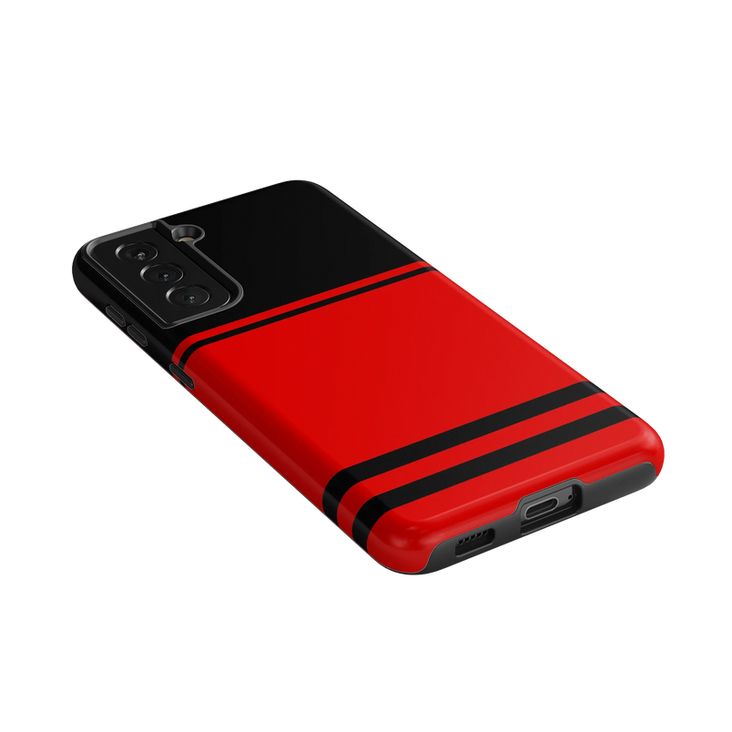 Storm Warning | Black & Red Stripes Case