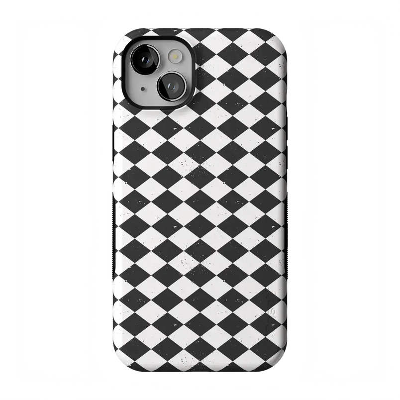 Salem's Hex | Black & White Checkered Case