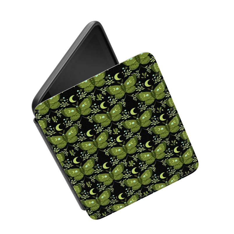 Mystic Moths | Green Twilight Kindle Case