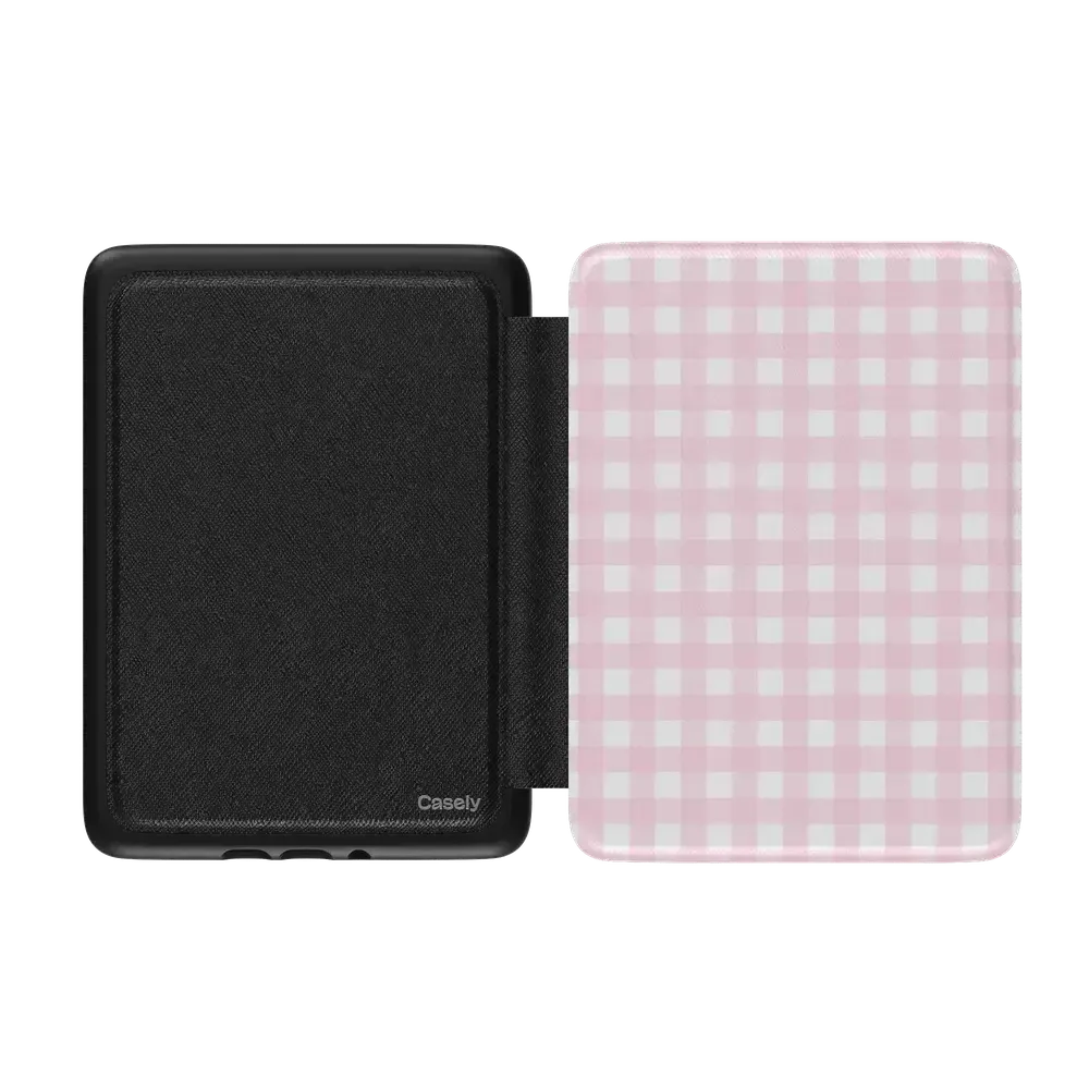 Pink Plaid Sunday Best Kindle Case - Thumbnail 2