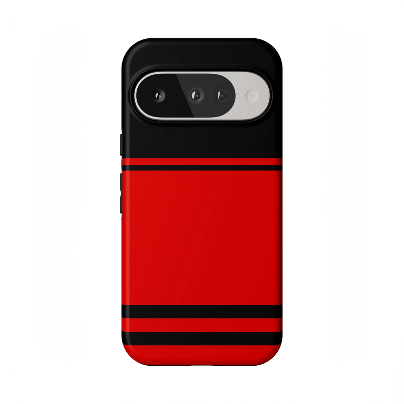 Go Canes | Black & Red Striped Case - Google Pixel 7