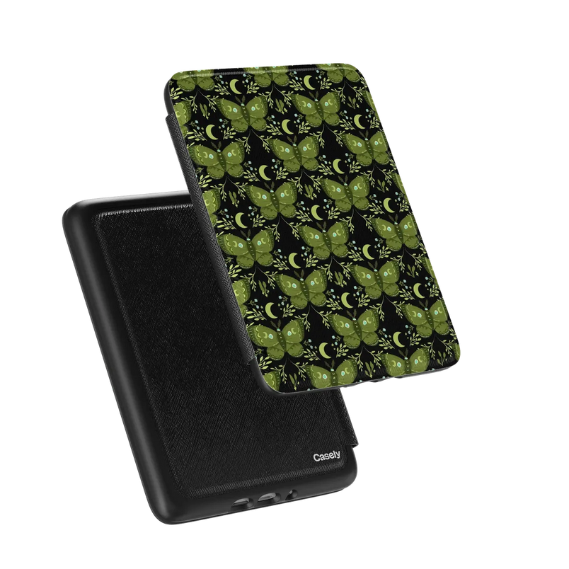 Mystic Moths | Green Twilight Kindle Case