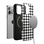 Salem's Hex | Black & White Checkered Case