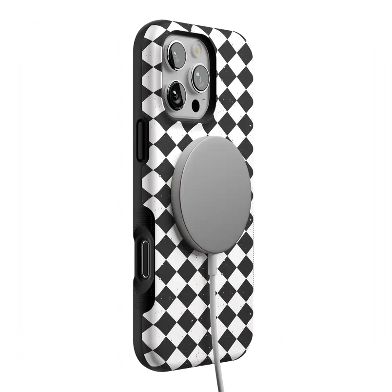 Salem's Hex | Black & White Checkered Case