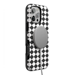 Salem's Hex | Black & White Checkered Case