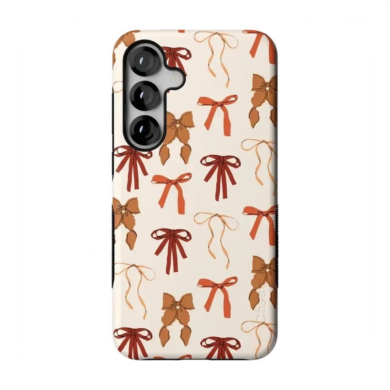 Fall Girlie | Pumpkin Spice Bows Case Phone Case get.casely Bold Flex + MagSafe® Galaxy S25 Plus 