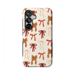 Fall Girlie | Pumpkin Spice Bows Case Phone Case get.casely Bold Flex + MagSafe® Galaxy S25 