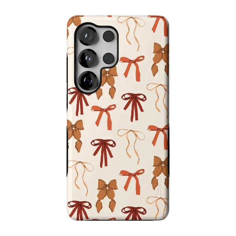 Fall Girlie | Pumpkin Spice Bows Case Phone Case get.casely Bold Flex + MagSafe® Galaxy S26 Ultra 