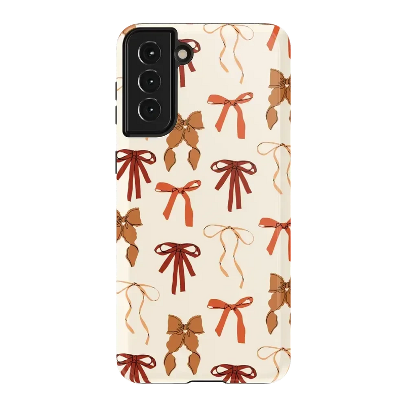 Fall Girlie | Pumpkin Spice Bows Case Phone Case get.casely Essential Galaxy S21 Plus 