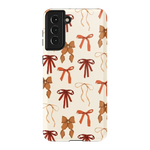 Fall Girlie | Pumpkin Spice Bows Case Phone Case get.casely Essential Galaxy S21 Plus 