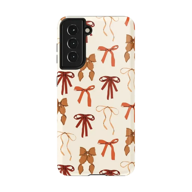 Fall Girlie | Pumpkin Spice Bows Case Phone Case get.casely Essential Galaxy S21 