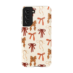 Fall Girlie | Pumpkin Spice Bows Case Phone Case get.casely Essential Galaxy S21 
