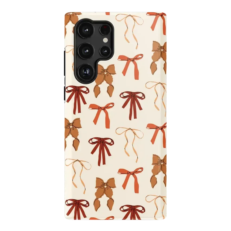 Fall Girlie | Pumpkin Spice Bows Case Phone Case get.casely Essential Galaxy S22 Ultra 
