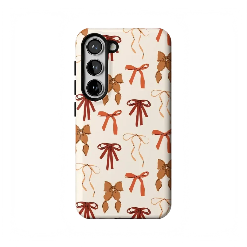 Fall Girlie | Pumpkin Spice Bows Case Phone Case get.casely Essential Galaxy S23 