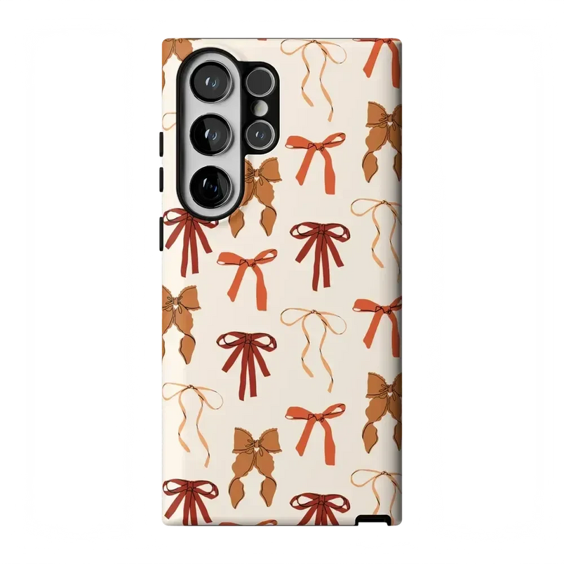 Fall Girlie | Pumpkin Spice Bows Case Phone Case get.casely Essential Galaxy S23 Ultra 