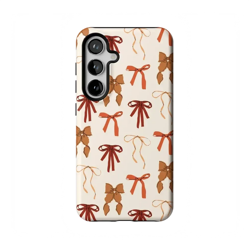 Fall Girlie | Pumpkin Spice Bows Case Phone Case get.casely Essential Galaxy S24 
