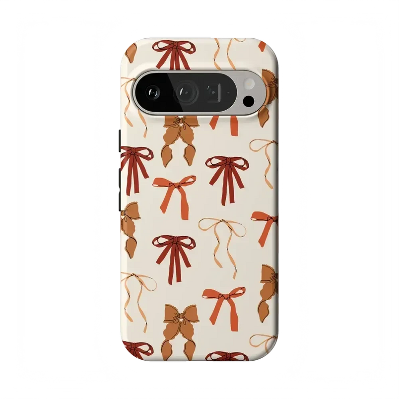 Fall Girlie | Pumpkin Spice Bows Case Phone Case get.casely Essential Google Pixel 9 Pro 
