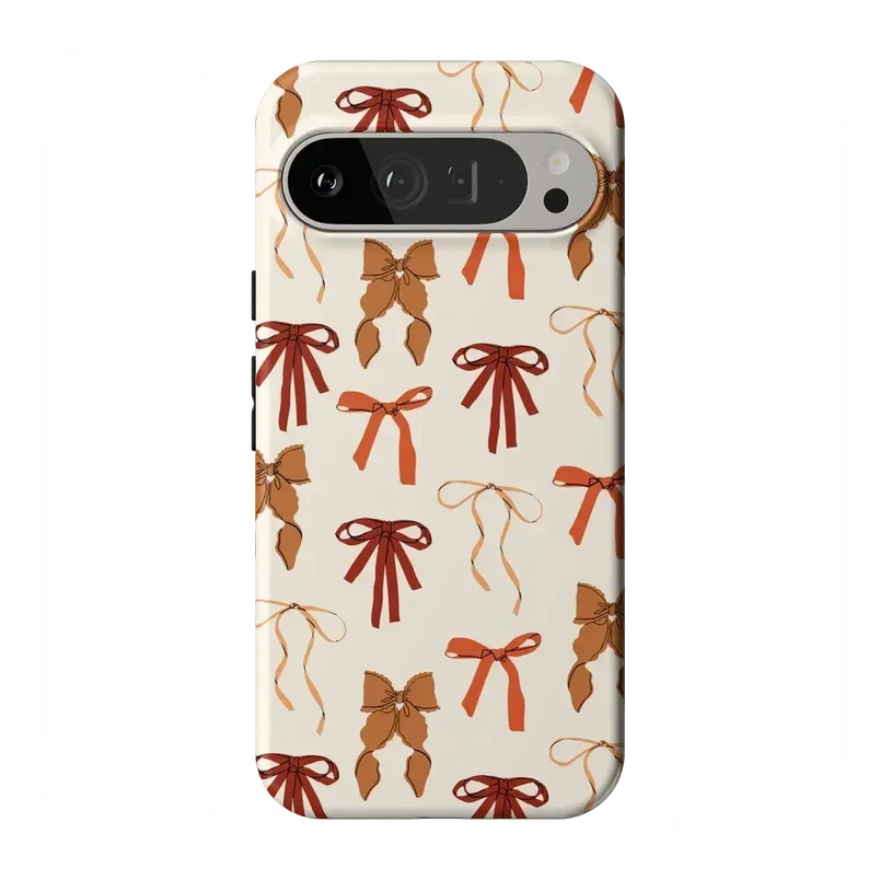 Fall Girlie | Pumpkin Spice Bows Case Phone Case get.casely Essential Google Pixel 9 Pro XL 
