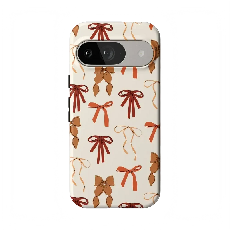 Fall Girlie | Pumpkin Spice Bows Case Phone Case get.casely Essential Google Pixel 9 