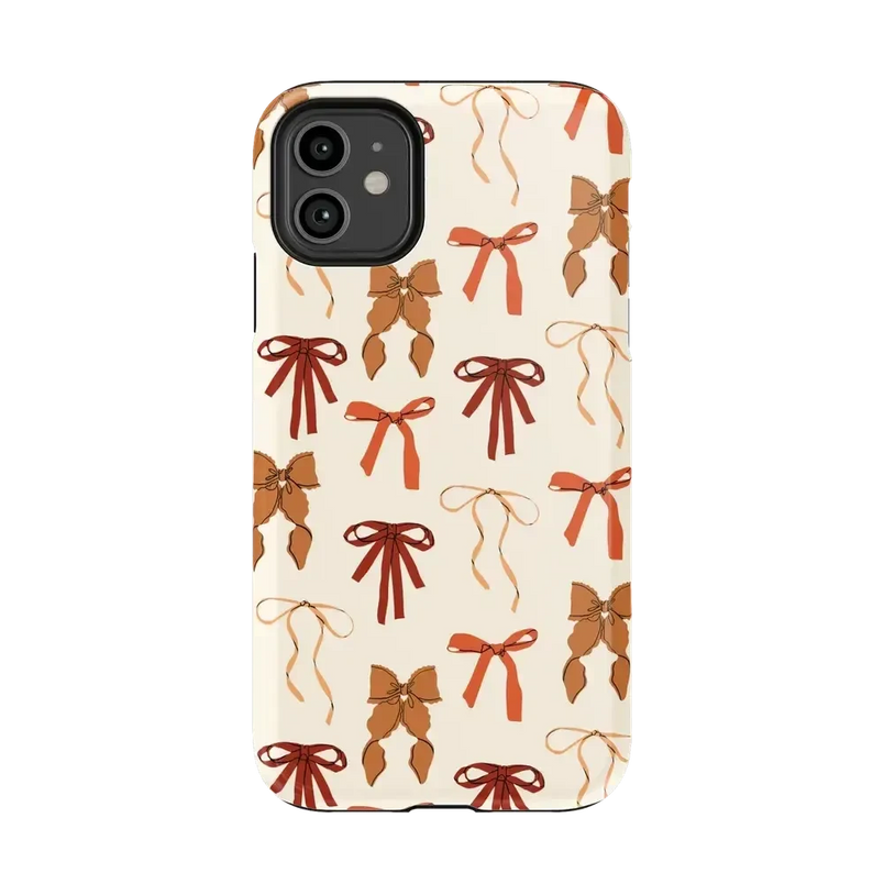 Fall Girlie | Pumpkin Spice Bows Case Phone Case get.casely Essential iPhone 11 