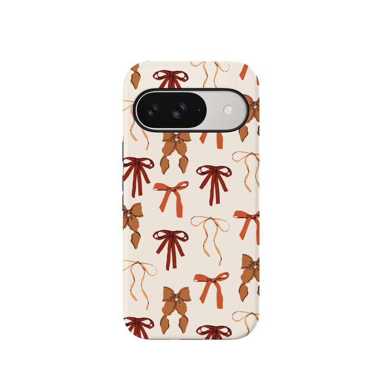 Fall Girlie | Pumpkin Spice Bows Case Phone Case get.casely Essential + MagSafe® Google Pixel 11 