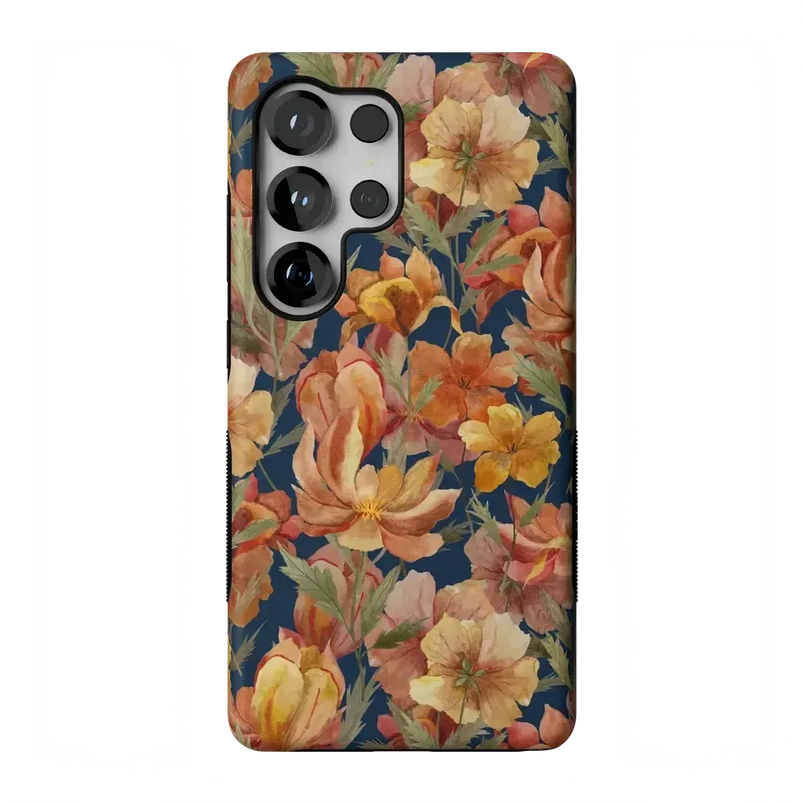Fallen Gold | Antique Floral Case Phone Case get.casely Bold Flex + MagSafe® Galaxy S26 Ultra 